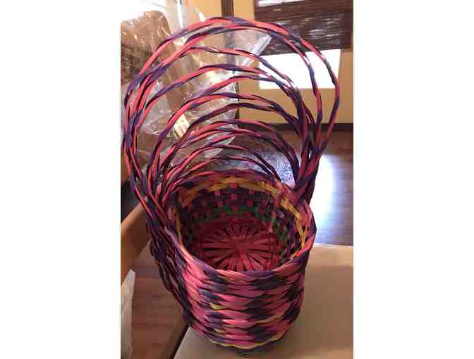Wicker Baskets and Easter Egg hunt goodies!