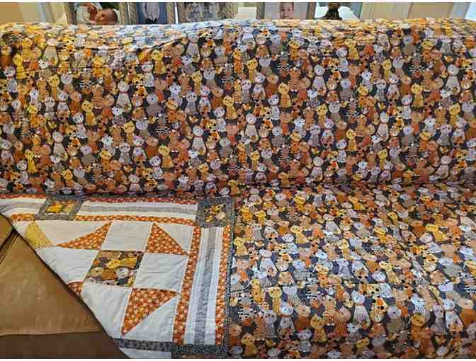 'Tic Cat Toe'  Quilt by Ginny Bratrud