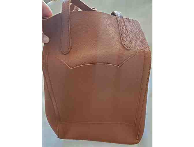 Brown Pleather Purse A