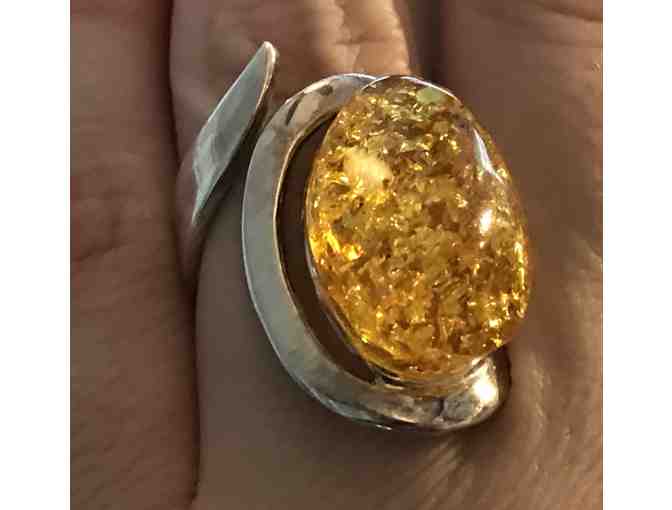 Amber Yellow Ring