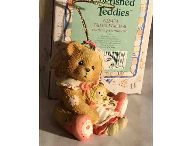 Cherished Teddies Girl Elf with Doll