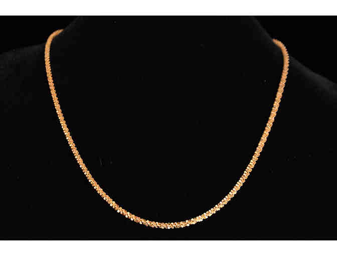 24-inch Gold Wash Silver Necklace