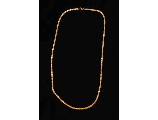 24-inch Gold Wash Silver Necklace