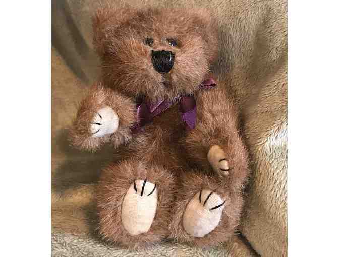 Small Boyds Bear With Purple Bow