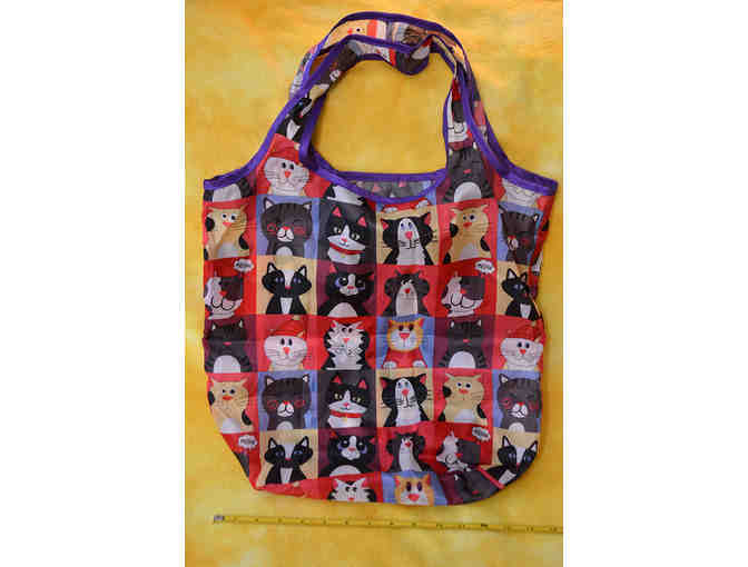 Collapsible Cat Tote Bag