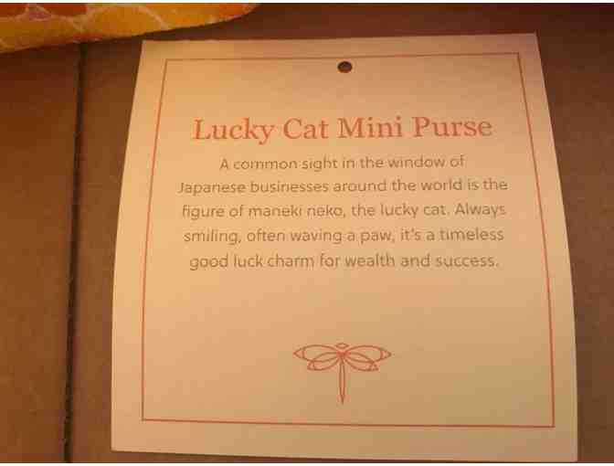 Lucky Cat Mini Purse- Yellow