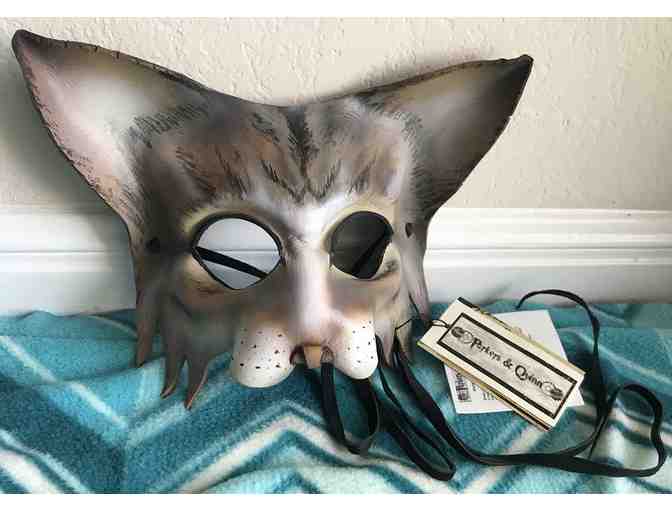 Parkers &amp; Quinn Leather Cat Mask - Photo 1