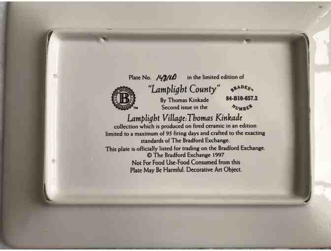 Trio of Thomas Kinkade Lamplight Plates