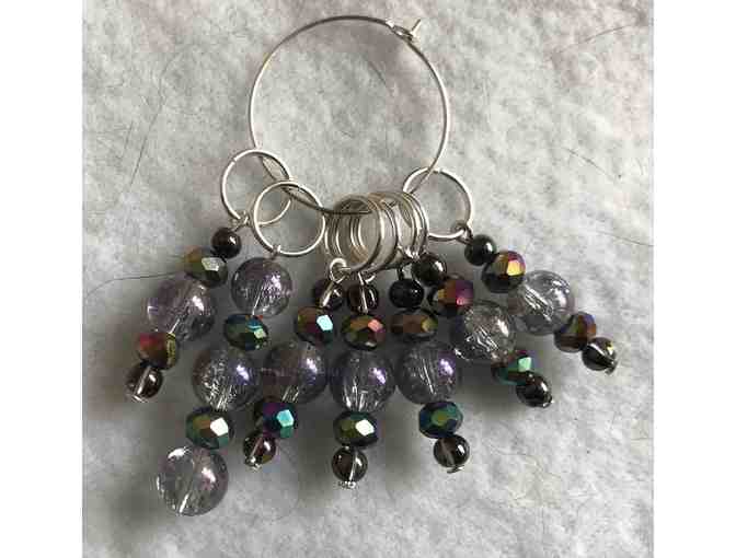 Beaded Stitch Marker - Clear and Metallic - Photo 1