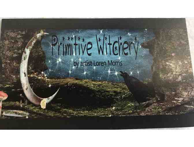 Autumn Witch Jar with Flameless Candle - Purple Cat