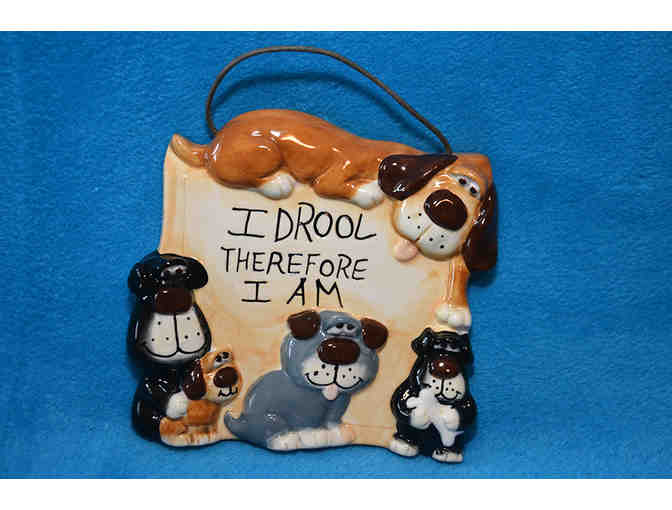Pair of 'It's a Dawg's Life' Dog Wall Plaques