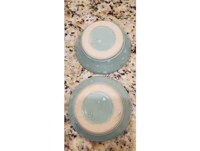 Hand Thrown Cat Dishes- Seafoam