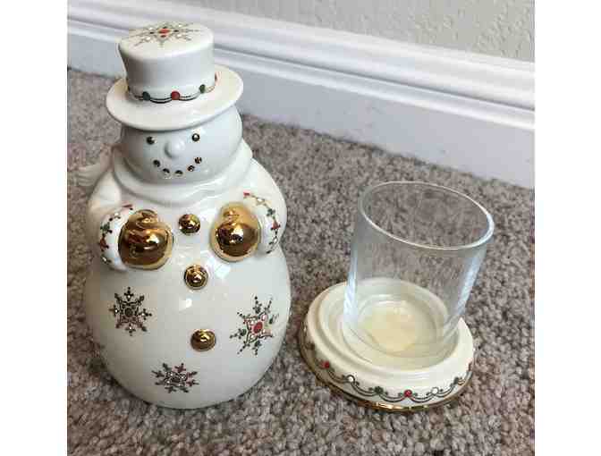 Lenox Snowman Candle Holder
