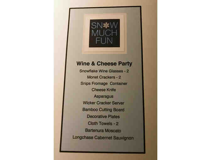 Snow Much Fun! Wine and Cheese Party Gift Basket
