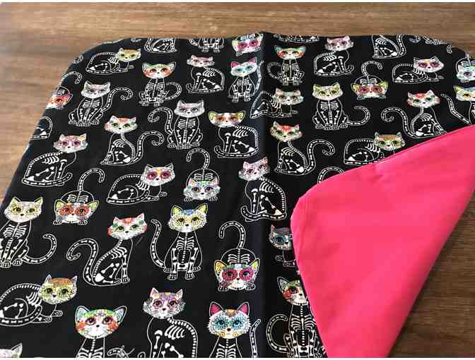 Cat Mat - Day of the Dead Kitties/Pink