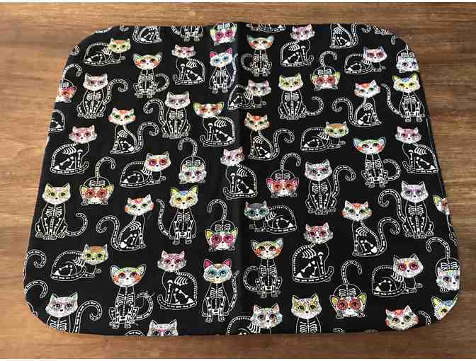 Cat Mat - Day of the Dead Kitties/Pink