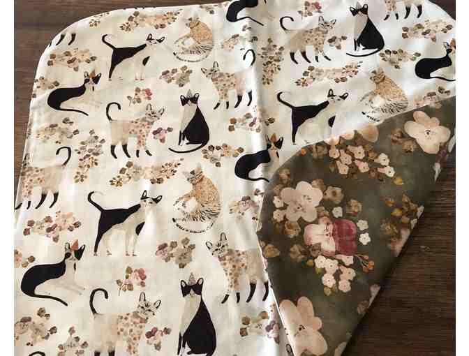 Cat Mat - Floral Cats/ Grey Floral