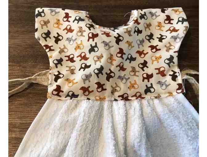 Decorative Kitchen Towels - Cream with Cats