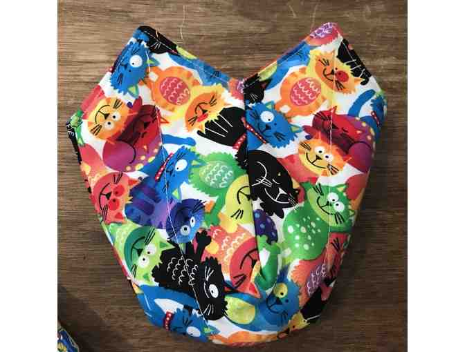 Pint Size Ice Cream Cozy - Colorful Cats