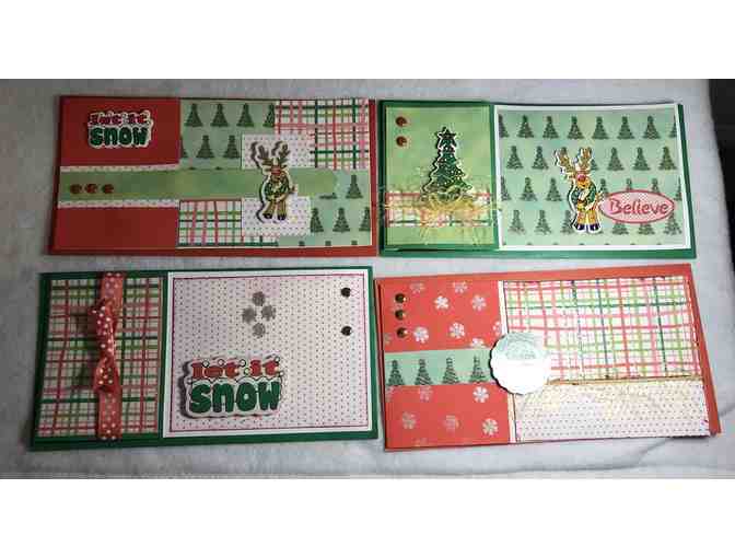 Handmade Christmas Cards - Set of 4 - A