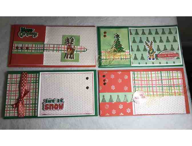 Handmade Christmas Cards - Set of 4 - B