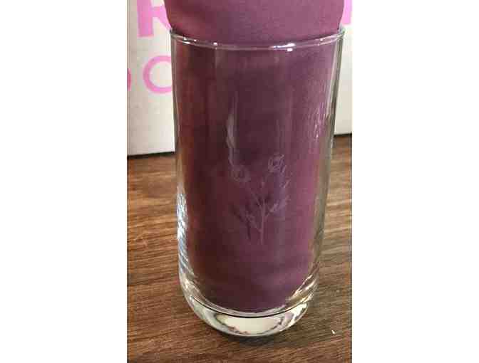 Etched Glass Tumbler - 2 Roses