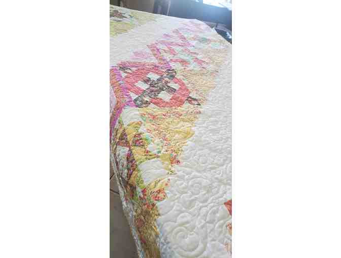 Spring Log Cabin Quilt 72'x72'