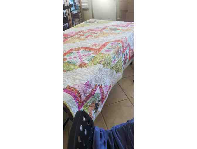 Spring Log Cabin Quilt 72'x72'