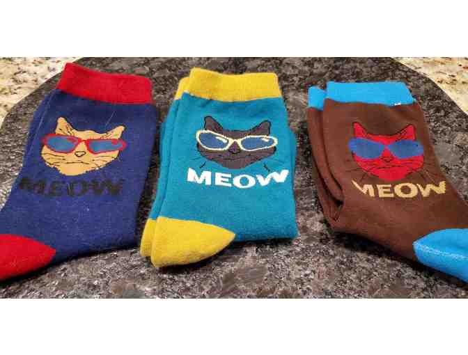 Meow Socks- Lot of Three - Photo 1