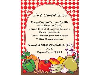 Private Chef Dinner for 6