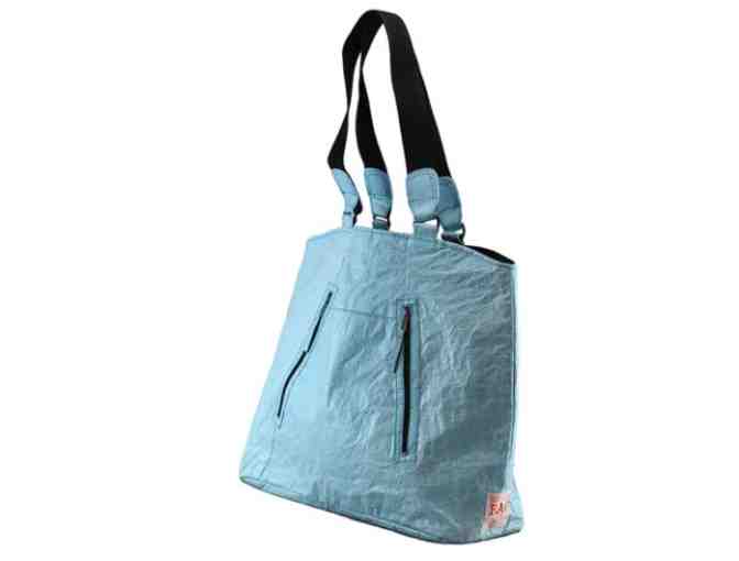 Blue Double Zip Savorn Bag by Nomi Network