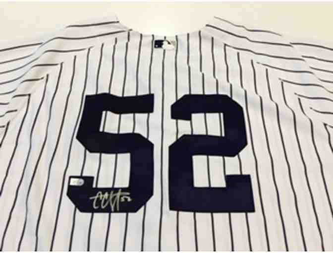 C.C. Sabathia Authentic Autographed New York Yankees Pinstripe Jersey