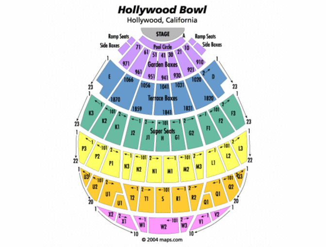 4 Box Seats for Reggae Night on July 20th at the Hollywood Bowl