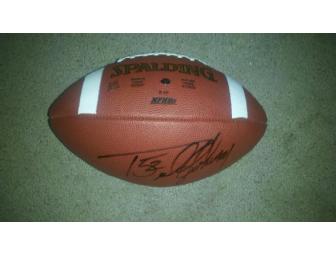 Ted Johnson Autographed Football and Collage