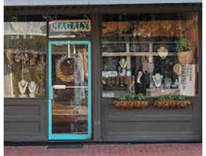 Magaly Designs Jewelry--Taupe Tassel Necklace