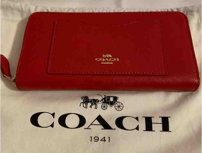 Coach Ladies Red Wallet - Photo 1