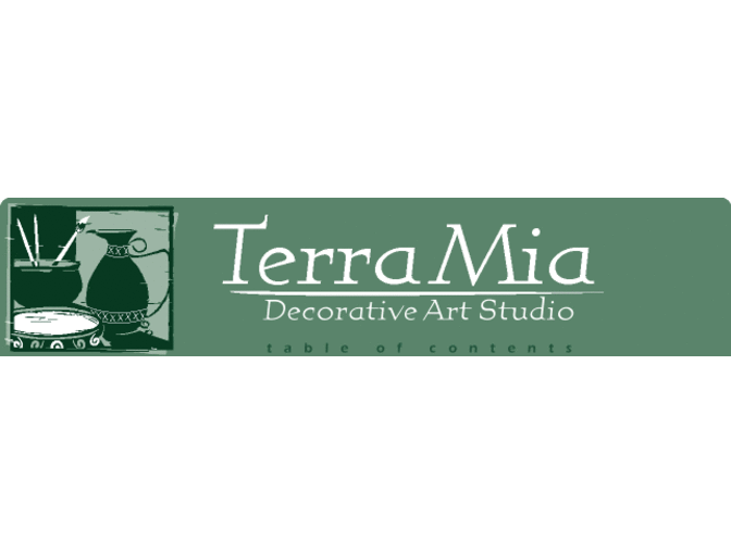 Five Studio Sessions at Terra Mia Ceramic Painting Studio