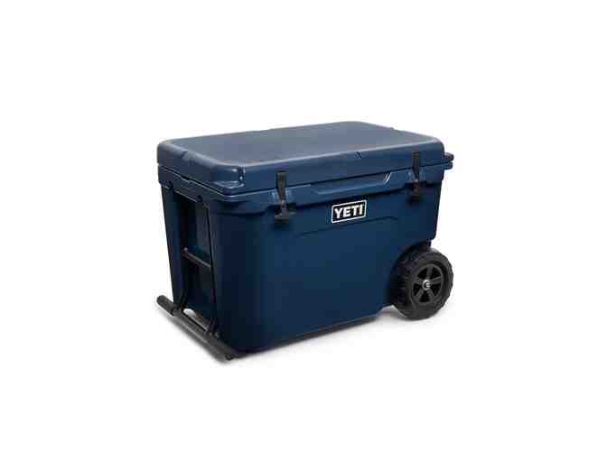 Navy Yeti Tundra Haul Wheeled Cooler