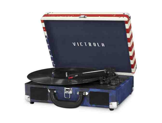Victrola Journey Bluetooth Portable Suitcase Record Player with 3-speed Turntable