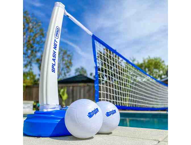 GoSports Splash Net PRO Pool Volleyball Net Includes 2 Water Volleyballs and Pump
