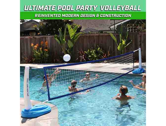 GoSports Splash Net PRO Pool Volleyball Net Includes 2 Water Volleyballs and Pump