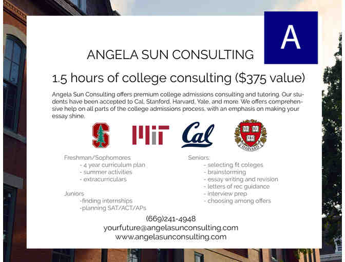 Angela Sun Consulting College Consulting