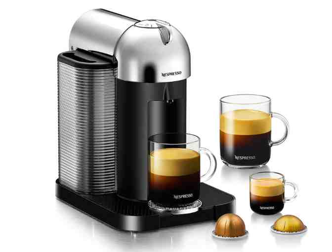 Nespresso Vertuo Coffee And Espresso Machine By Breville, Chrome - Photo 1