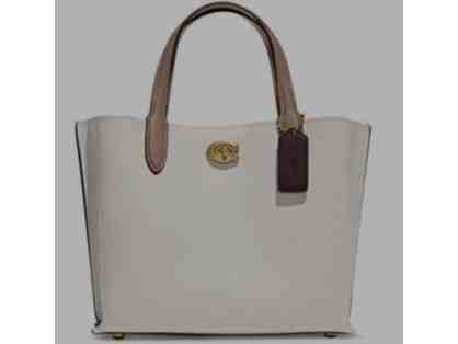 COACH Polished Pebble Leather Willow Tote 24 With Convertible Straps