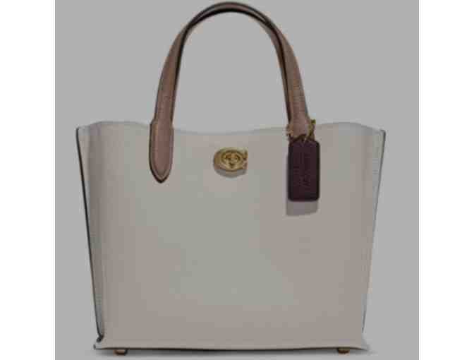 COACH Polished Pebble Leather Willow Tote 24 With Convertible Straps - Photo 1