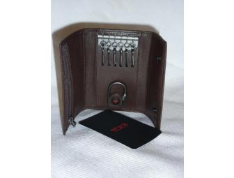 TUMI Men's Leather Key Case, Wallet and Card Case