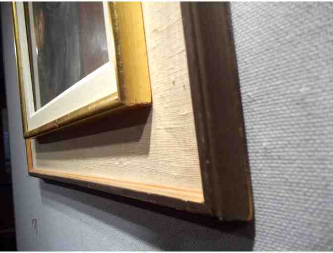 Untitled, Jewish Boy Eating Apple by Ehrman Aeli (?) w/ frame