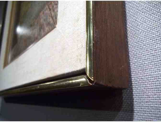 'Out Back' Original Acrylic by Gene McInerney w/ Wood frame