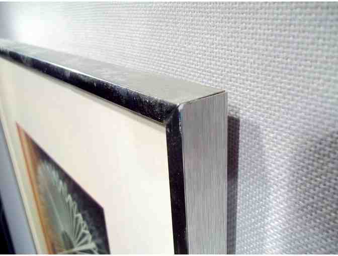 'Dandelion' Silk Screen by John Cederstrom w/ Silver frame