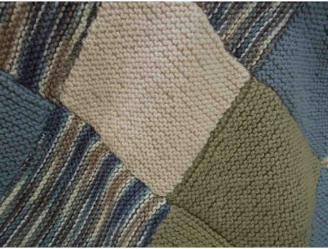 Earth Tones Knitted Afghan